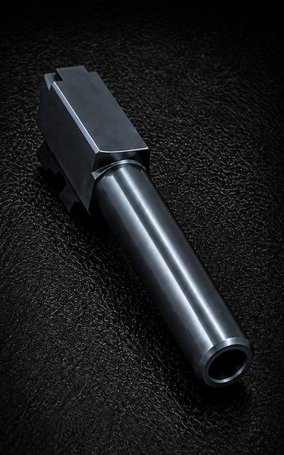 Blue Steel finish on a Glock 19 barrel
