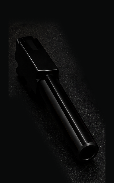 Midnight Black finish on a Glock 19 barrel