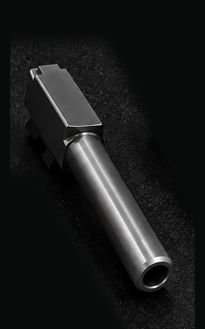 The Grey Man finish on a Glock 19 barrel